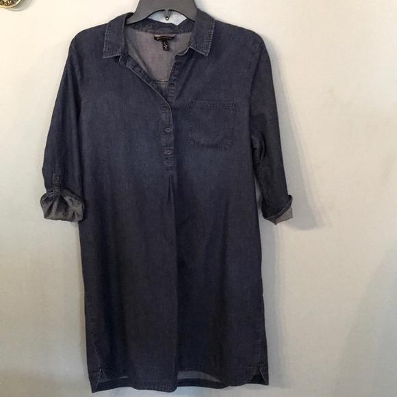 Allison Brittney Dresses & Skirts - Allison Brittney collared jean shirt dress